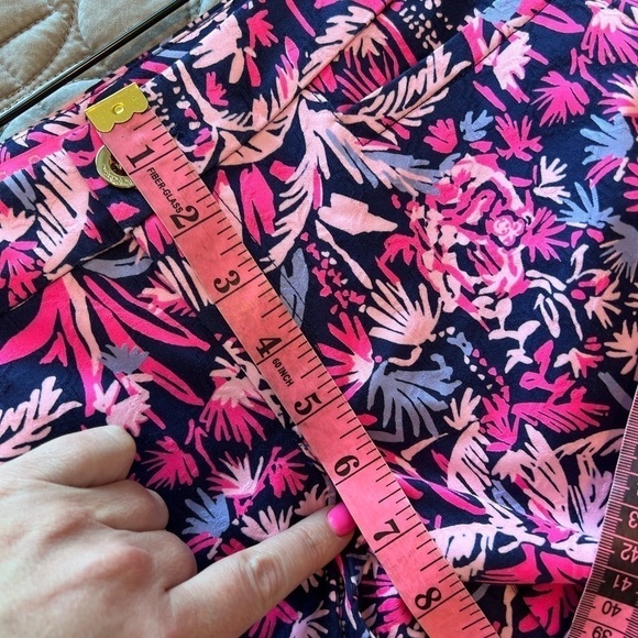 Lilly Pulitzer Kelly Skinny Ankle Pant Bright Navy Swing of Things - Picture 11 of 14